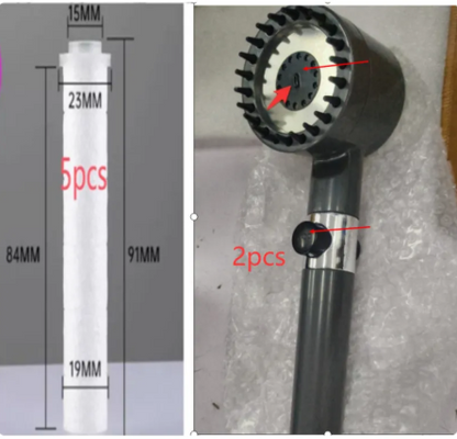 High Pressure 3 Mode Filter Shower Head