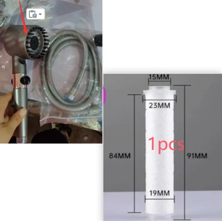 High Pressure 3 Mode Filter Shower Head