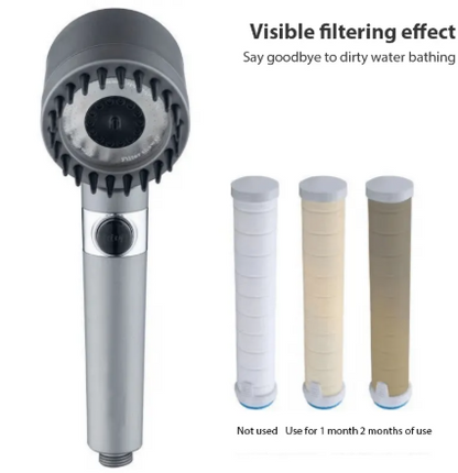 High Pressure 3 Mode Filter Shower Head