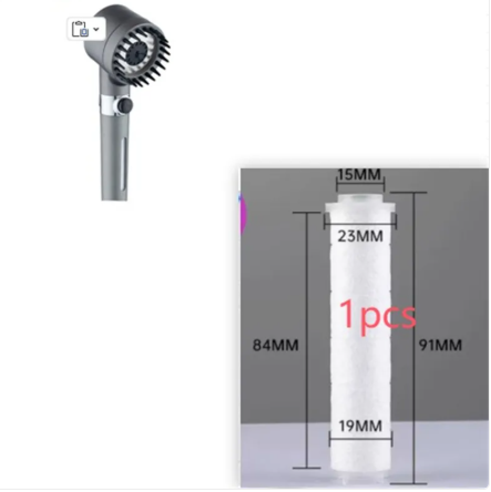 High Pressure 3 Mode Filter Shower Head
