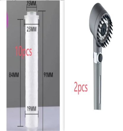 High Pressure 3 Mode Filter Shower Head