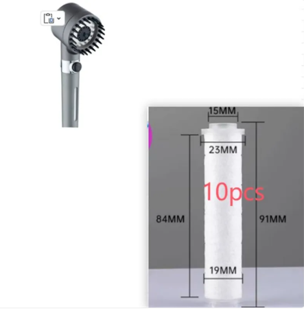 High Pressure 3 Mode Filter Shower Head